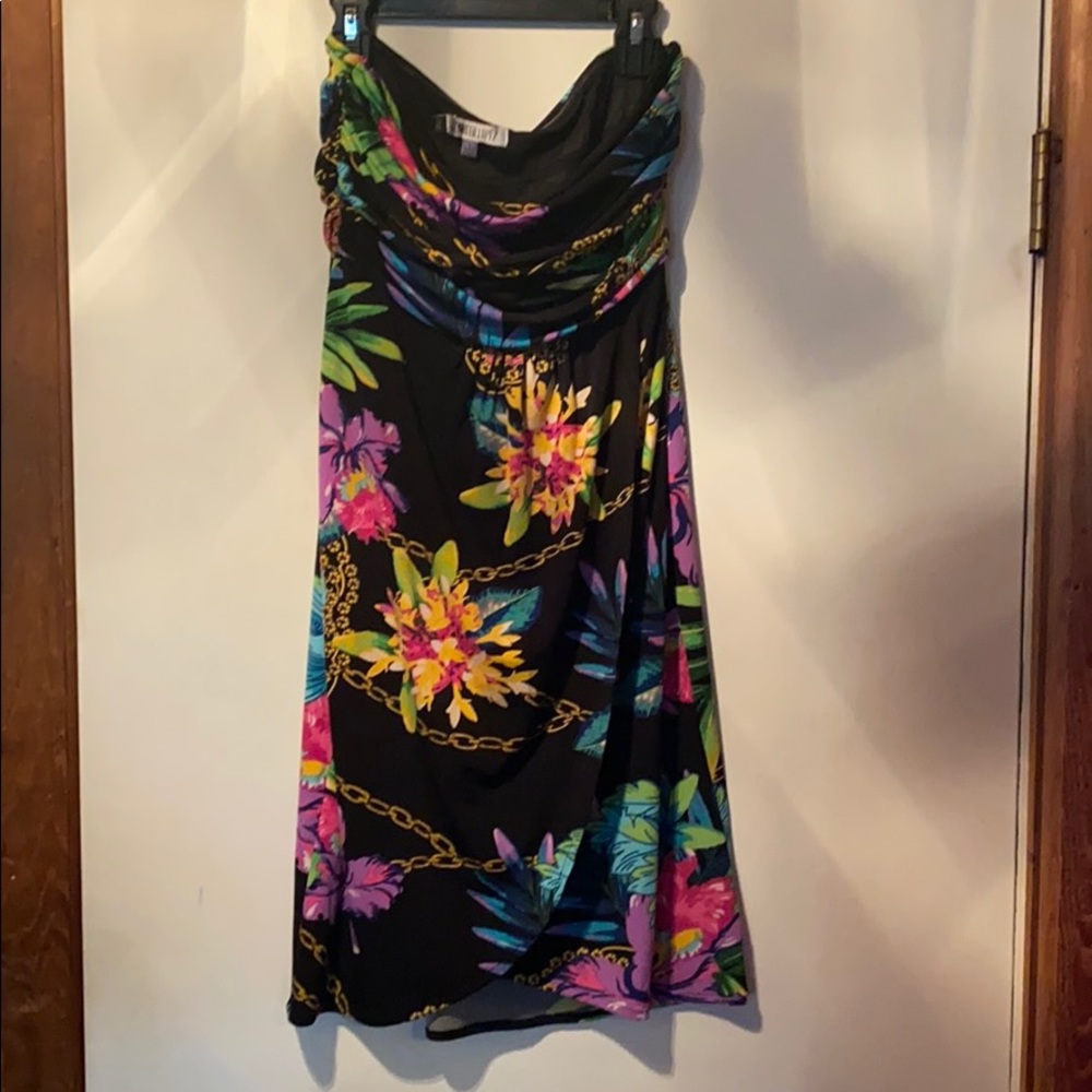 JLo strapless dress